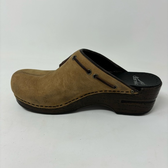 Dansko Shannon Tan Leather Mule Clogs Size 37 (6.5-7) - Picture 13 of 14